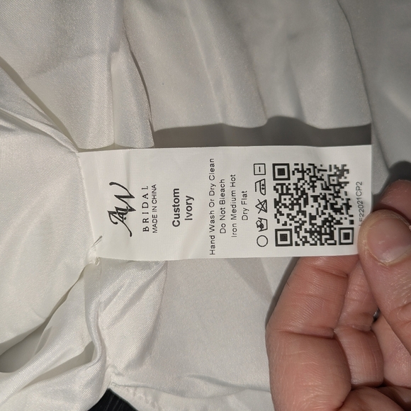 AW Bridal Womens White Wedding Dress EUC Size Unknown - Picture 8 of 12